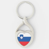 Slovenië vlag sleutelhanger (Voorkant)