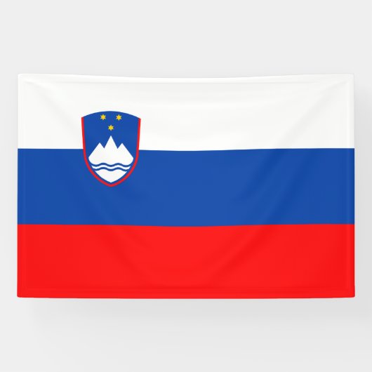 Slovenië Vlag Spandoek (Horizontaal)