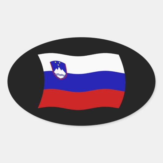 Slovenië Vlag Sticker (Voorkant)