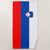 Slovenië Vlag Strandlaken (Voorkant)