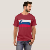 Slovenië Vlag T-shirt (Voorkant volledig)
