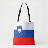 Slovenië Vlag Tote Bag (Voorkant)