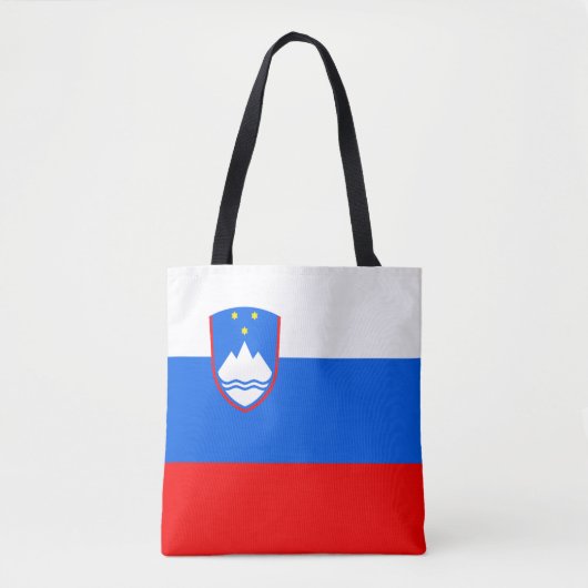 Slovenië Vlag Tote Bag (Voorkant)