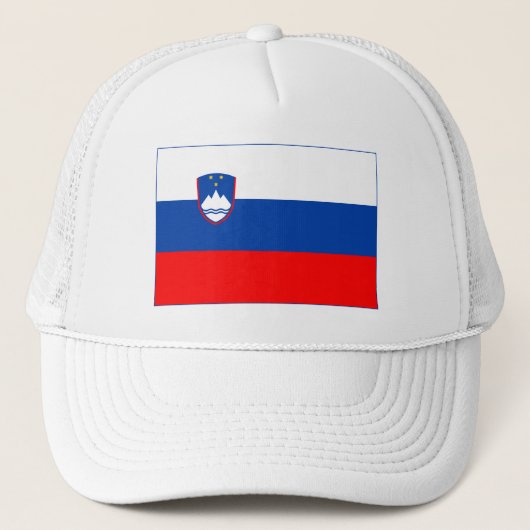 Slovenië Vlag Trucker Pet (Voorkant)