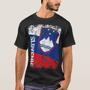 SLOVENIË vlag Verstoord SLOVENIË T-shirt