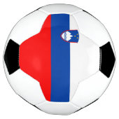 Slovenië Vlag Voetbal (Gedraaid)