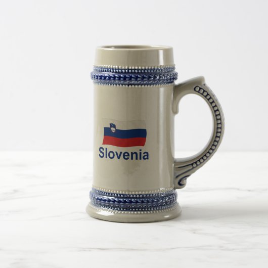 Slovenië vlag - w/inscriptie bierpul (Rechts)