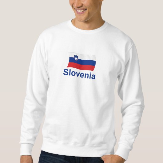 Slovenië vlag - w/inscriptie trui (Voorkant)
