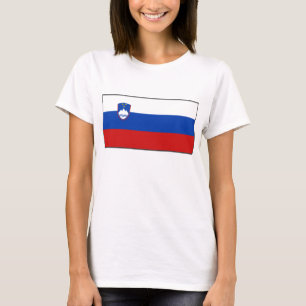 Slovenië vlag x kaart T-Shirt