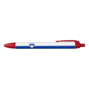 Slovenië Vlag Zwarte Inkt Pen