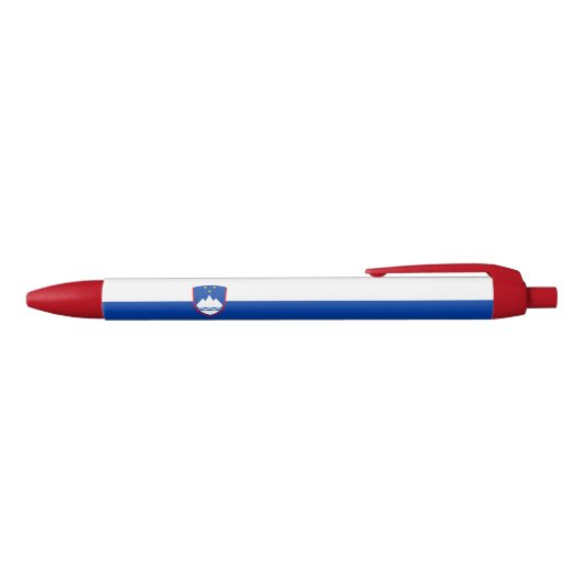 Slovenië Vlag Zwarte Inkt Pen (Bovenkant)