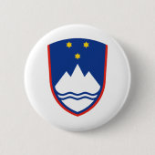 slovenië wapenschild ronde button 5,7 cm (Voorkant)