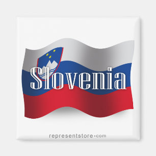 Slovenië Waving Flag Magneet
