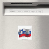 Slovenië zwaaien met vlag magneet (Insitu (Vaatwasser))