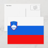sloveniëlische vlag briefkaart (Voorkant / Achterkant)