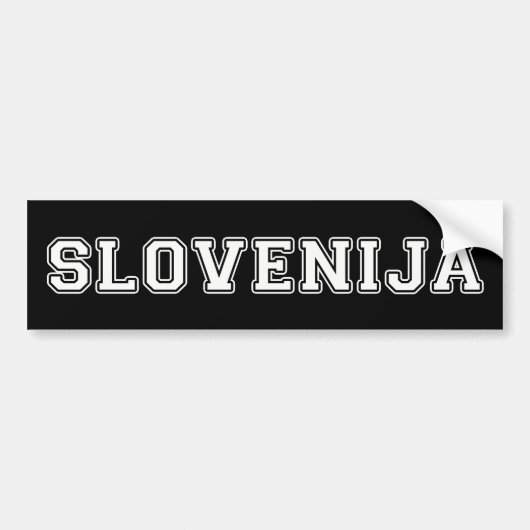 Slovenija Bumpersticker (Voorkant)