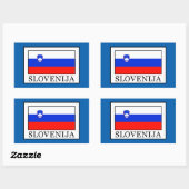 Slovenija Rechthoekige Sticker (Vel)