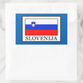 Slovenija Rechthoekige Sticker (Tas)