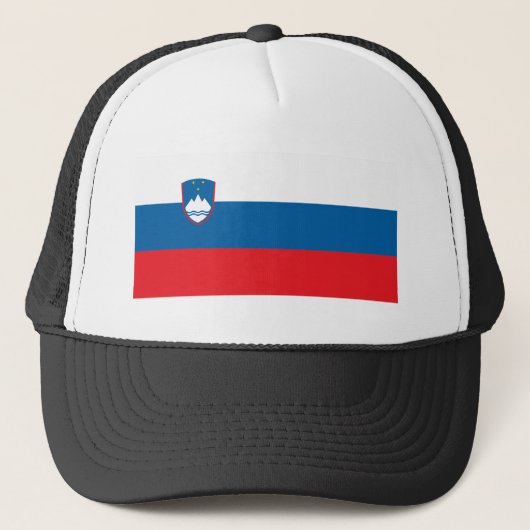 Slovenija - Slovenië Flag Trucker Pet (Voorkant)