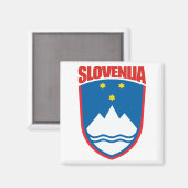 Slovenija (Slovenië) Magneet (Voorkant / Achterkant)