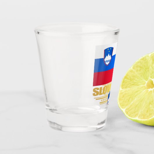 Slovenija (Slovenië) Vlag Shot Glas (Links)