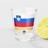 Slovenija (Slovenië) Vlag Shot Glas (Voorkant)