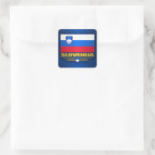 Slovenija (Slovenië) Vlag Vierkante Sticker (Tas)