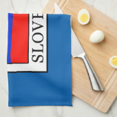 Slovenija Theedoek (Quarter Fold)