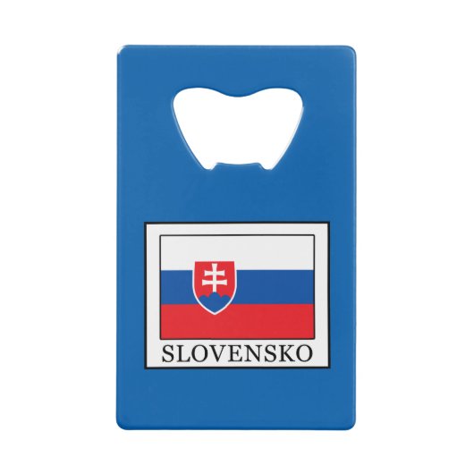Slovensko Creditkaart Flessenopener (Voorkant)