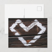 Slovensko Heart Briefkaart (Voorkant / Achterkant)