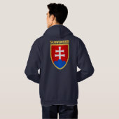 Slovensko/Slowakije COA Hoodie (Achterkant volledig)