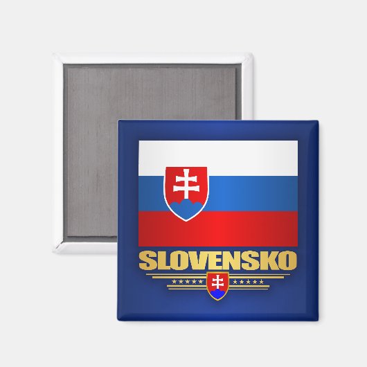 Slovensko (Slowakije) Vlag Magneet (Voorkant / Achterkant)