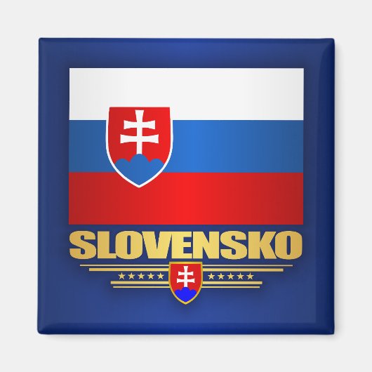 Slovensko (Slowakije) Vlag Magneet (Voorkant)