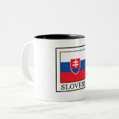 Slovensko Tweekleurige Koffiemok (Voorkant links)