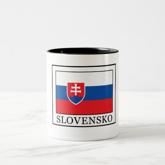 Slovensko Tweekleurige Koffiemok (Center)