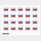 Slovensko Vierkante Sticker (Vel)