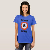 SLOW 5 MPH Nautical Grunge Style T-shirt (Voorkant volledig)