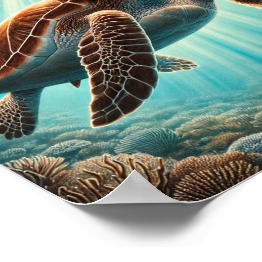 Slow and Steady Print, Waarde Poster Papier (Matte (Hoek)