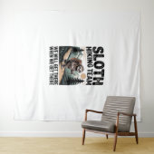 Slow and Steady Sloth Hiking Team Wandkleed (In Situ (horizontaal))