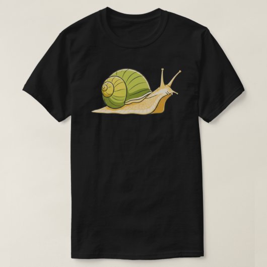 Slow and Steady Snail Illustration-Calm Low Energy T-shirt (Design voorkant)