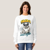Slow and Stylish Bulldog – Funny Art Trui (Voorkant volledig)