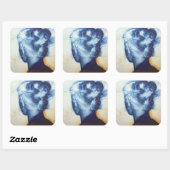 Slow Breathing 2004 Vierkante Sticker (Vel)