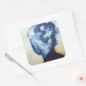 Slow Breathing 2004 Vierkante Sticker (Envelop)