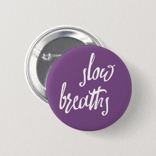 Slow Breaths Mindfulness Expressions Button (Voorkant /achterkant)
