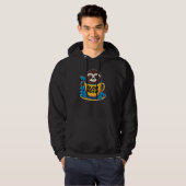 Slow Brew Cute Sloth in Coffee Cup Coffe  Sloth Fa Hoodie (Voorkant volledig)