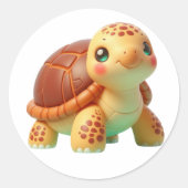 Slow but Growing Ronde Sticker (Voorkant)