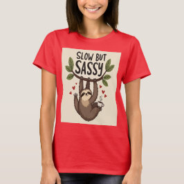 Slow But Sassy: Vet en zelfverzekerd T-shirt