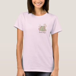 Slow Days Frog Vrouwen T-Shirt | Cute Kawaii T-shi
