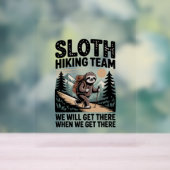 Slow Days Sunny Vibes Luiaard Hangmat Trop Acryl Bord (Neutraal)