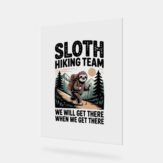 Slow Days Sunny Vibes Luiaard Hangmat Trop Acryl Bord (Hoek)